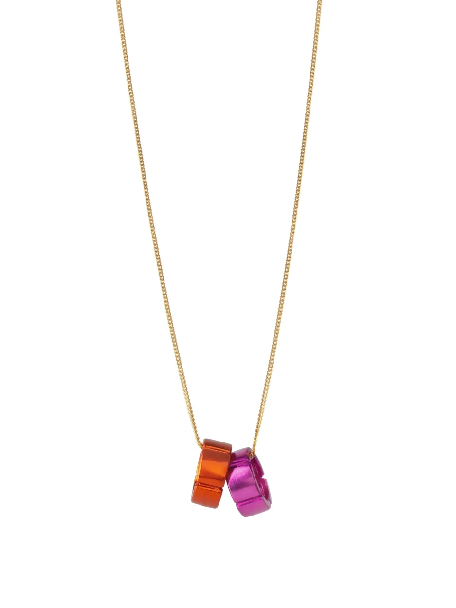 L’ego Charm Gold Chain Necklace