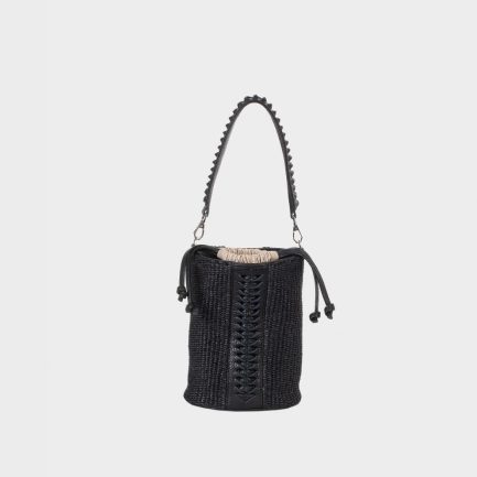 Mini Bongo Raffia - Black