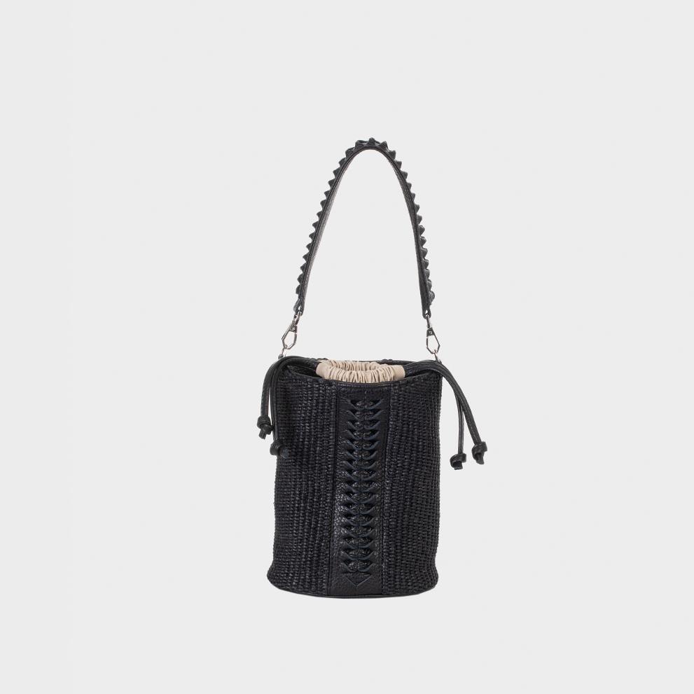 Mini Bongo Raffia - Black